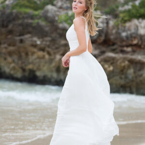 Langes Standesamtkleid 2019 A7115L 2 Fashion Queen GmbH