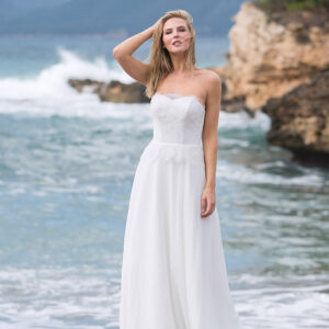 Langes Standesamtkleid 2019 A7144 1 Fashion Queen GmbH
