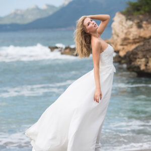 Langes Standesamtkleid 2019 A7144 4 Fashion Queen GmbH