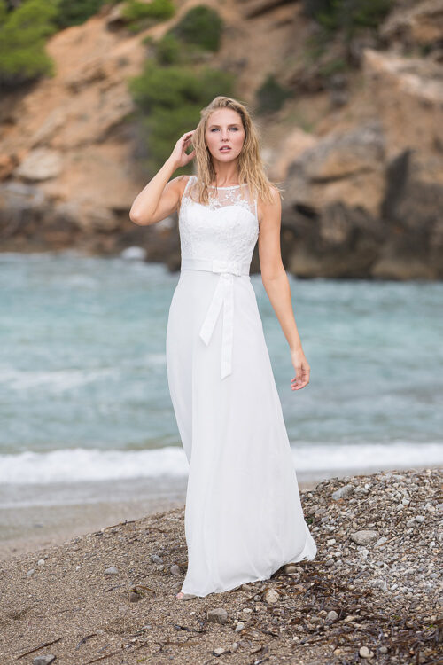Langes Standesamtkleid 2019 A7150 2 Fashion Queen GmbH