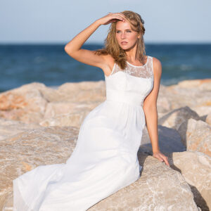 Langes Standesamtkleid 2019 A7157 1 Fashion Queen GmbH