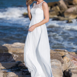 Langes Standesamtkleid 2019 A7157 2 Fashion Queen GmbH