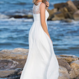 Langes Standesamtkleid 2019 A7157 3 Fashion Queen GmbH