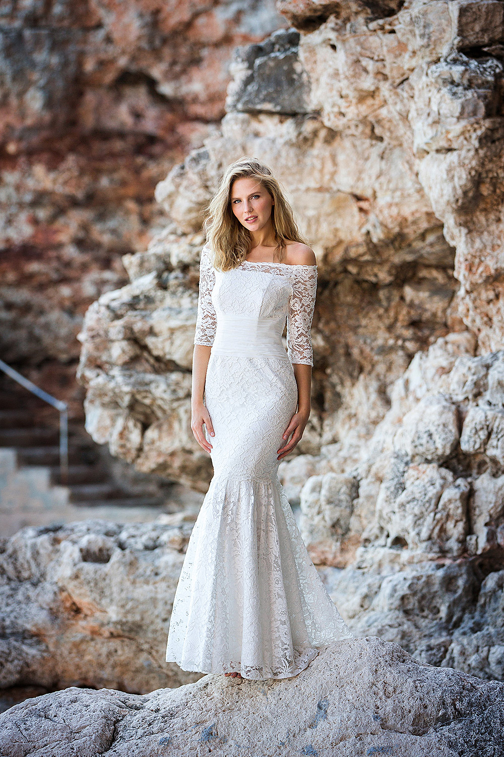 Langes Standesamtkleid 2019 A7161 1 Fashion Queen GmbH