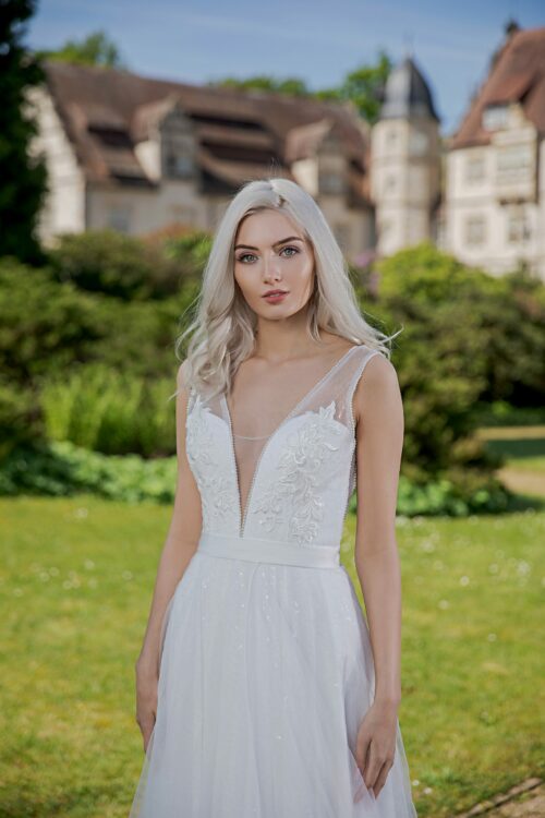 Langes Standesamtkleid Ivory Kollektion 2020 A7201 A7202 3 Fashion Queen GmbH