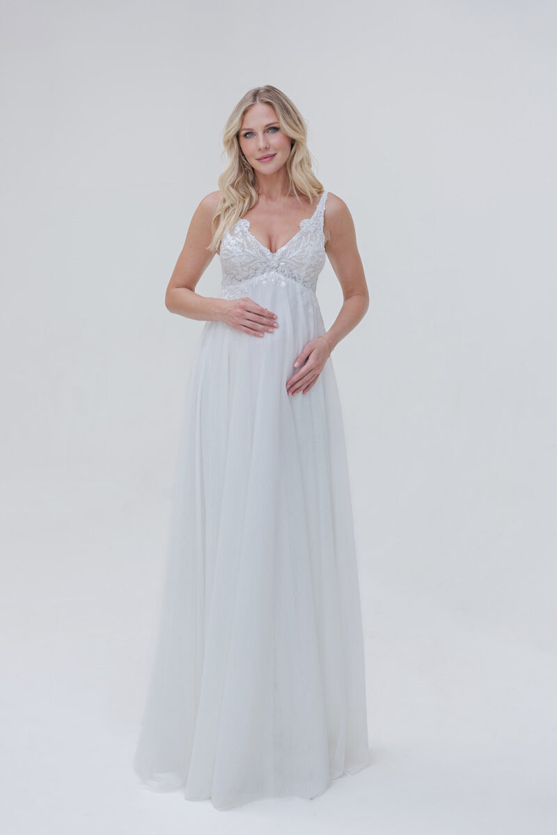 Mami Love Kollektion 2025 Umstandskleid Brautkleid BS516 (1) Fashion Queen