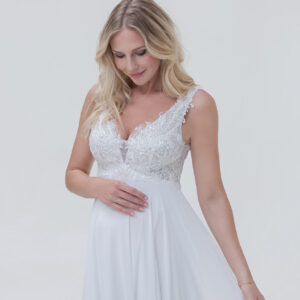 Mami Love Kollektion 2025 Umstandskleid Brautkleid BS518 (2) Fashion Queen