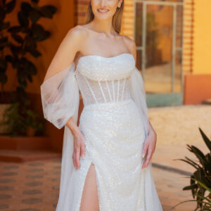 Miss Beautiful Bride Kollektion 2026 Brautkleid Umstandskleid MGB256 (4) Fashion Queen