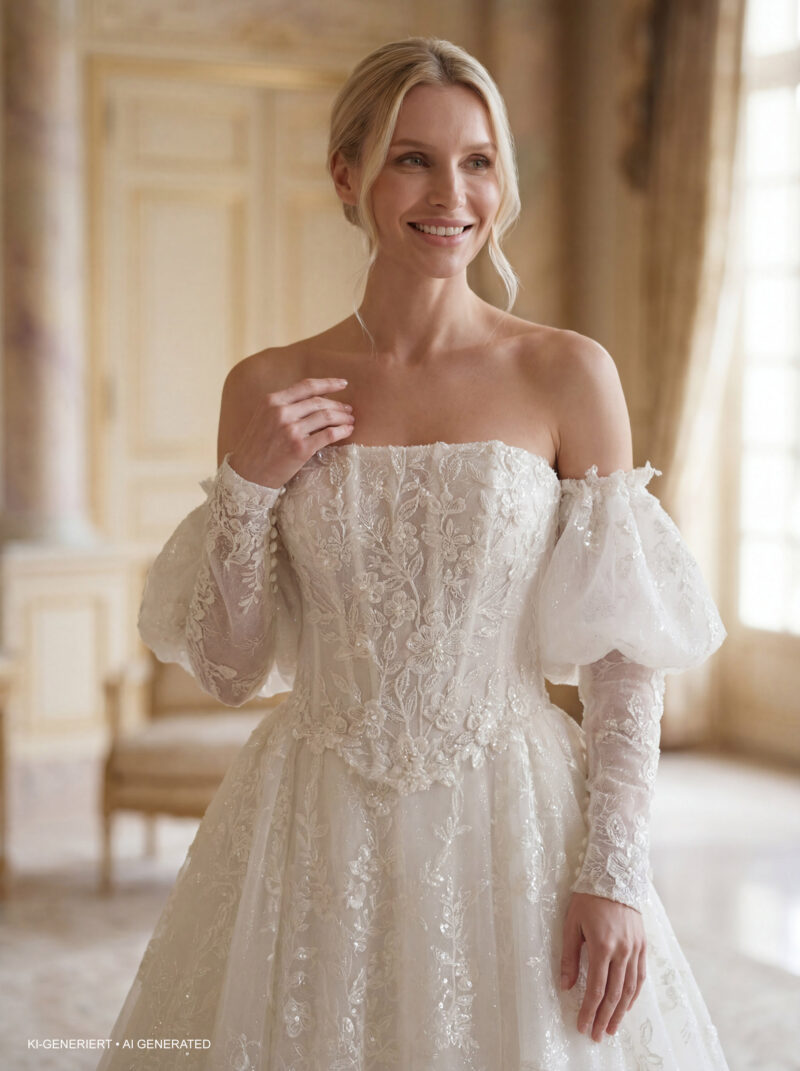 Miss Beautiful Bride Kollektion 2027 Brautkleid MGB282 (2) Fashion Queen