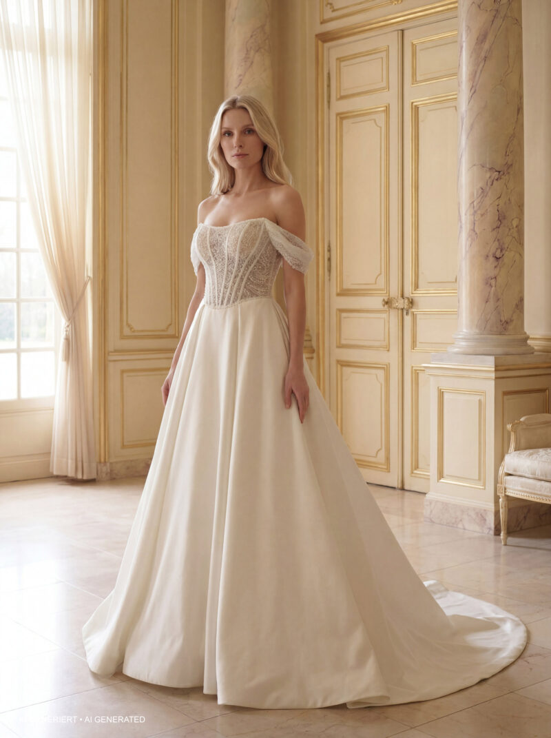 Miss Beautiful Bride Kollektion 2027 Brautkleid MGB293 (1) Fashion Queen