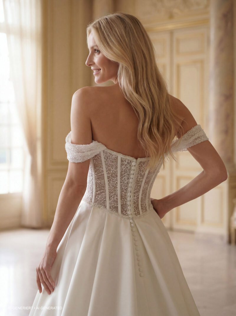 Miss Beautiful Bride Kollektion 2027 Brautkleid MGB293 (4) Fashion Queen